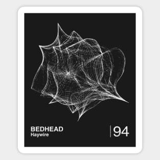 Bedhead / Minimalist Graphic Artwork Design Magnet